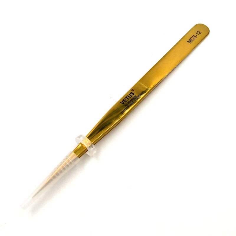 Vetus MCS Makeups Tweezers for Beauty Eyelashes Grip Picking Selection Works (MCS-12) - Image 1